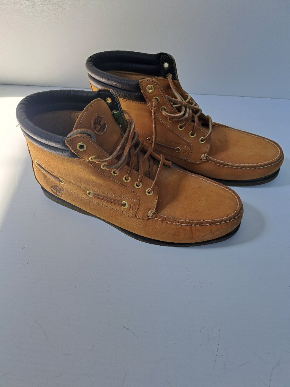 Timberland Men's Moccasin-Style Boots | Size 12 | Wheat Nubuck | Rare Style
